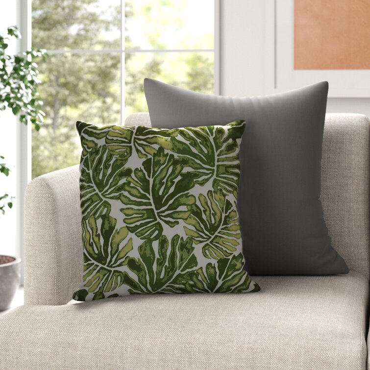 Leaf pattern throw pillows sale